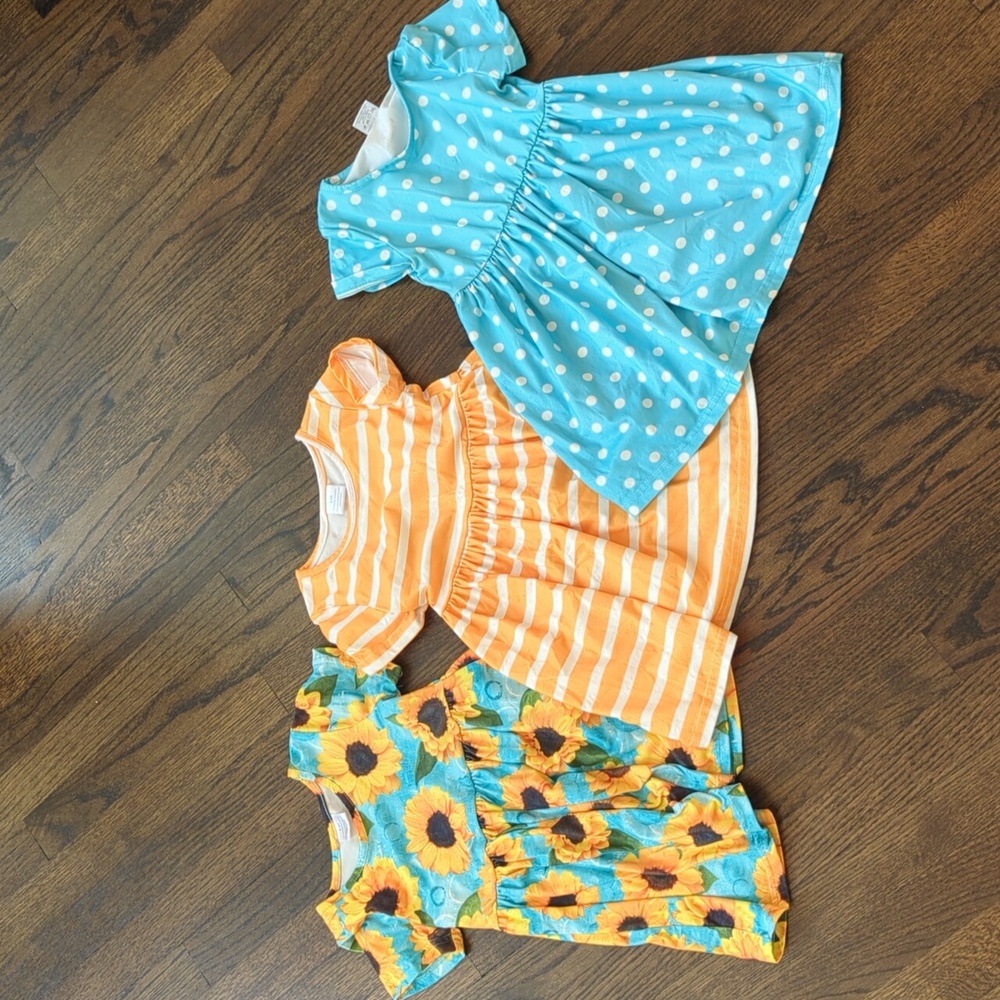 3 Piece 2-3Y Toddler Summer Dresses